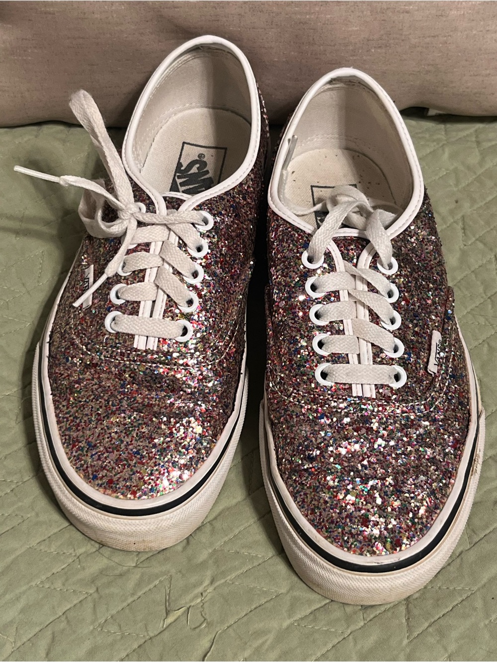 Vans Women's Multicolor Glitter Low-Top Sneakers
